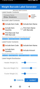 اسکرین شات 2 برنامه Weighing Scale Barcoding app
