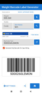 اسکرین شات 3 برنامه Weighing Scale Barcoding app