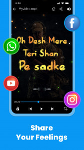 اسکرین شات برنامه Beely Lyrics Video & Slideshow 8