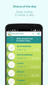 اسکرین شات برنامه Meal Reminder - Weight Loss 3