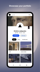 اسکرین شات 5 برنامه Behance - Creative Portfolios