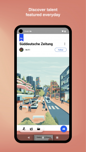 اسکرین شات 3 برنامه Behance - Creative Portfolios