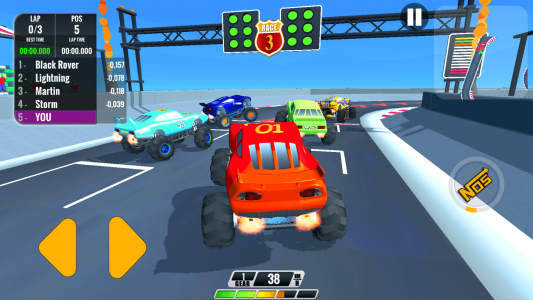 اسکرین شات بازی Monster Truck Racing For Kids 4