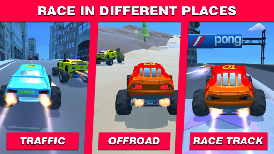 اسکرین شات بازی Monster Truck Racing For Kids 2