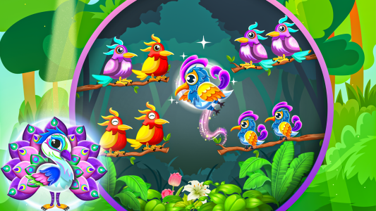 اسکرین شات بازی Bird Sort - Colour Puzzle Game 3