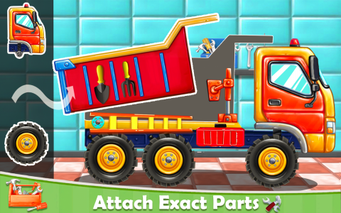 اسکرین شات بازی Kids Truck: Build JCB Games 4