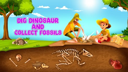 اسکرین شات برنامه Dig Dinosaur Games for Kids 4