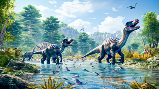 اسکرین شات 1 برنامه Dig Dinosaur Games: Kids games