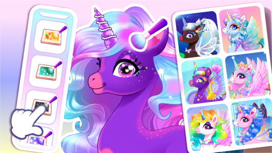 اسکرین شات 2 بازی Unicorn Dress up Game for Kids