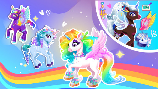اسکرین شات 5 بازی Unicorn Dress up Game for Kids