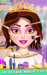 اسکرین شات برنامه Rich Girl Makeup Dress Up Game 3