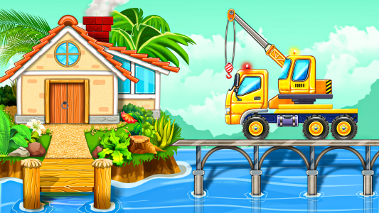 اسکرین شات بازی Build a House-Kids Truck Games 1