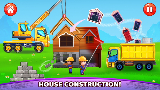 اسکرین شات بازی Build a House-Kids Truck Games 7