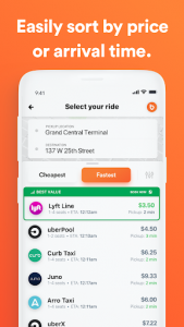 اسکرین شات برنامه Bellhop - Compare all rideshares in one app. 3