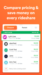 اسکرین شات برنامه Bellhop - Compare all rideshares in one app. 1