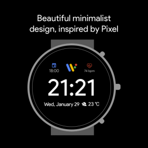 اسکرین شات برنامه Pixel Minimal Watch Face 5