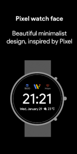 اسکرین شات برنامه Pixel Minimal Watch Face 1