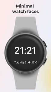 اسکرین شات 1 برنامه Minimal Watch Faces