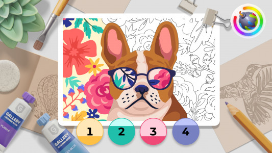 اسکرین شات بازی Gallery: Colorear y pintar 8