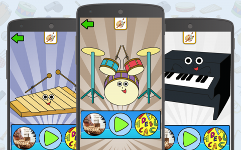 اسکرین شات 2 بازی Musical Instruments for Kids