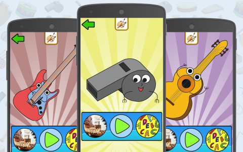 اسکرین شات 3 بازی Musical Instruments for Kids