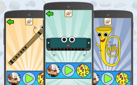 اسکرین شات 6 بازی Musical Instruments for Kids