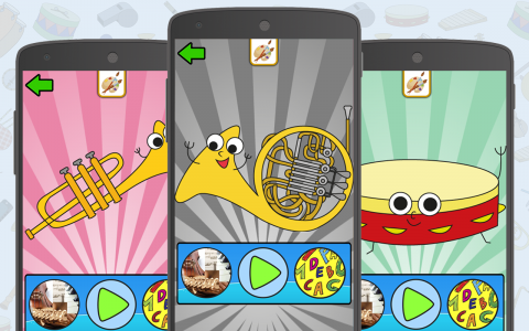 اسکرین شات 4 بازی Musical Instruments for Kids