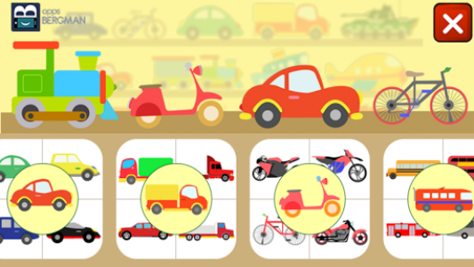 اسکرین شات بازی Vehicles for Kids 1