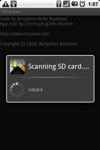 اسکرین شات برنامه SDrescan 1