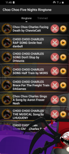 اسکرین شات برنامه Choo Choo Five Nights Ringtone 1