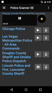 اسکرین شات برنامه Police Scanner Multi-Channel Player 7