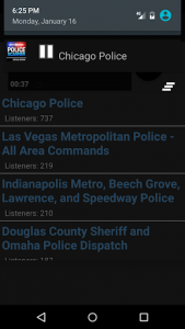 اسکرین شات برنامه Police Scanner Multi-Channel Player 6