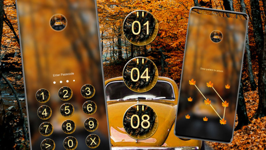 اسکرین شات برنامه Autumn Drive Theme 4