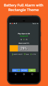 اسکرین شات برنامه Battery Full Alarm Lite 2
