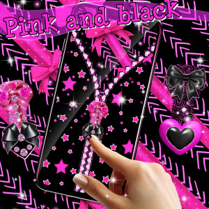 اسکرین شات برنامه Locker black and pink 1