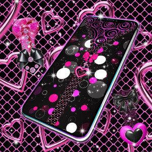 اسکرین شات برنامه Locker black and pink 6