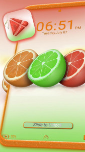 اسکرین شات برنامه Colorful Lemon Launcher Theme 3