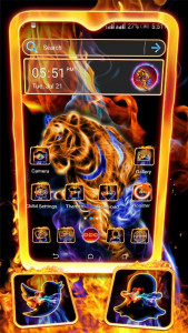 اسکرین شات برنامه Fractal Tiger Launcher Theme 1