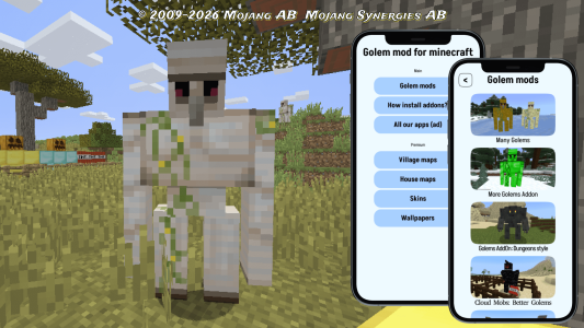 اسکرین شات 2 برنامه Golem mod for minecraft