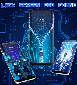 اسکرین شات 1 برنامه Lock screen for phone
