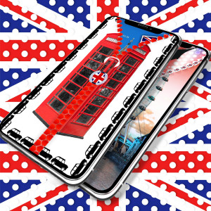 اسکرین شات برنامه UK Flag Zipper Lock Screen 5