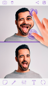اسکرین شات برنامه Funny Face Camera 1