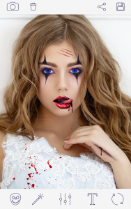 اسکرین شات برنامه Halloween Makeup Photo Editor 7