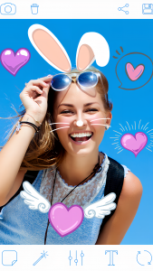 اسکرین شات برنامه Cute Rabbit Face: Photo App 1