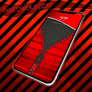 اسکرین شات 1 برنامه Red black zipper