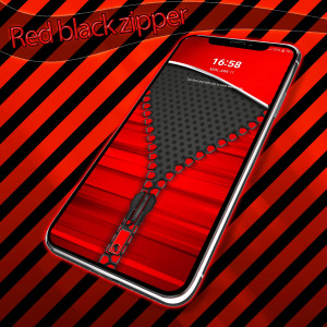اسکرین شات 1 برنامه Red black zipper