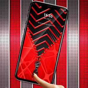 اسکرین شات 5 برنامه Red black zipper