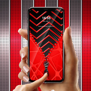اسکرین شات 2 برنامه Red black zipper