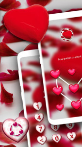 اسکرین شات برنامه Red Heart Theme Launcher 5