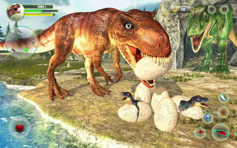 اسکرین شات بازی Dinosaur Games Simulator Dino Attack 3D 2